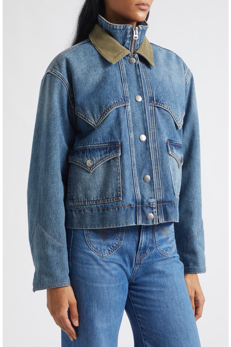 Wegner Denim Jacket, Alternate, color, MEMORY LANE