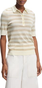 BOSS Fidenka Stripe Merino Wool Polo