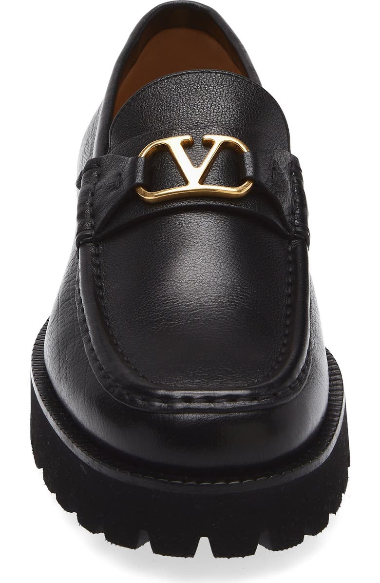 Valentino Garavani VLOGO Signature Loafer, Alternate, color, Black