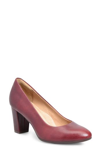 Söfft Parisa Leather Pump In Chianti
