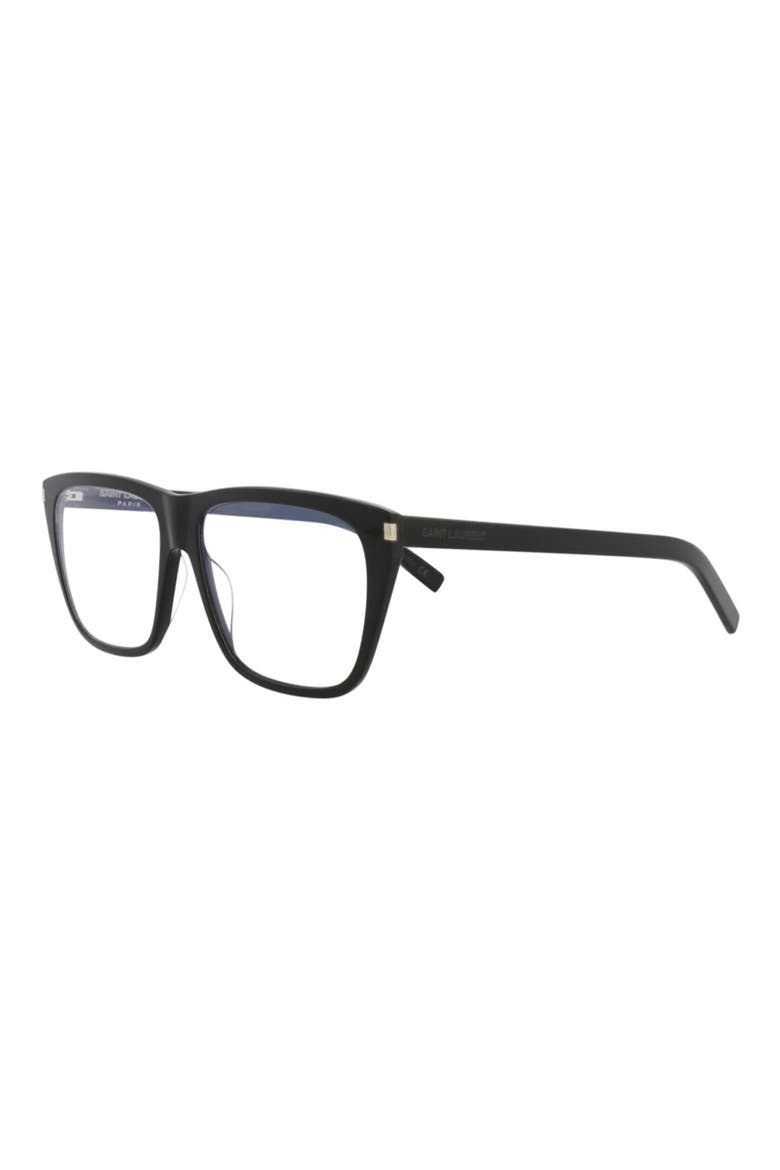 57mm Square Optical Frames, Alternate, color, BLACK BLACK TRANSPARENT