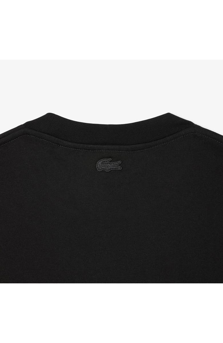 Lacoste Crewneck Cotton T-Shirt, Alternate, color, Black