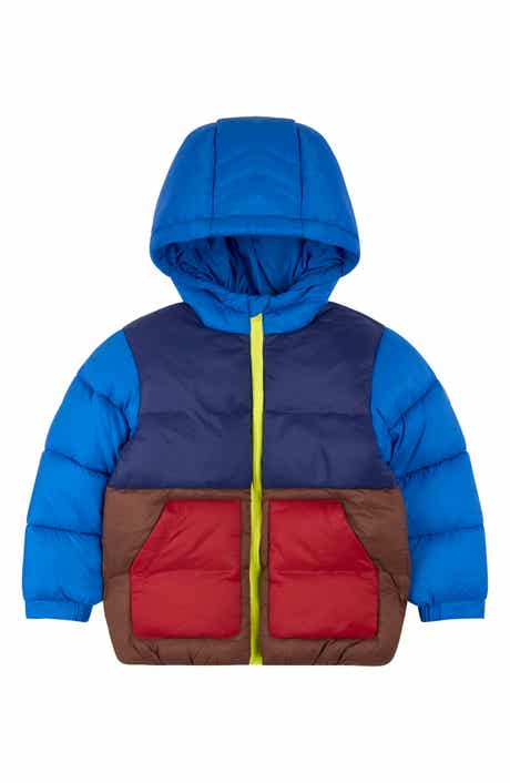 Kids' Colorblock Water Resistant Puffer Jacket
