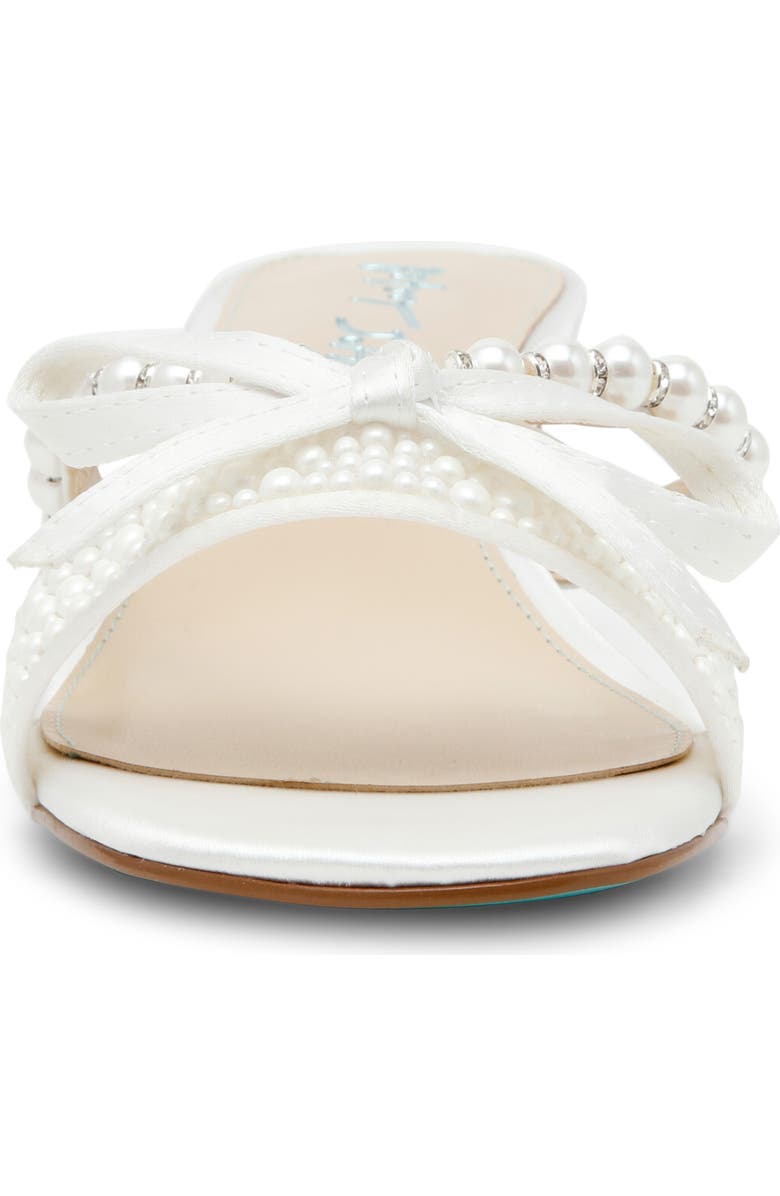 Betsey Johnson Mandy Kitten Heel Sandal, Alternate, color, Pearl