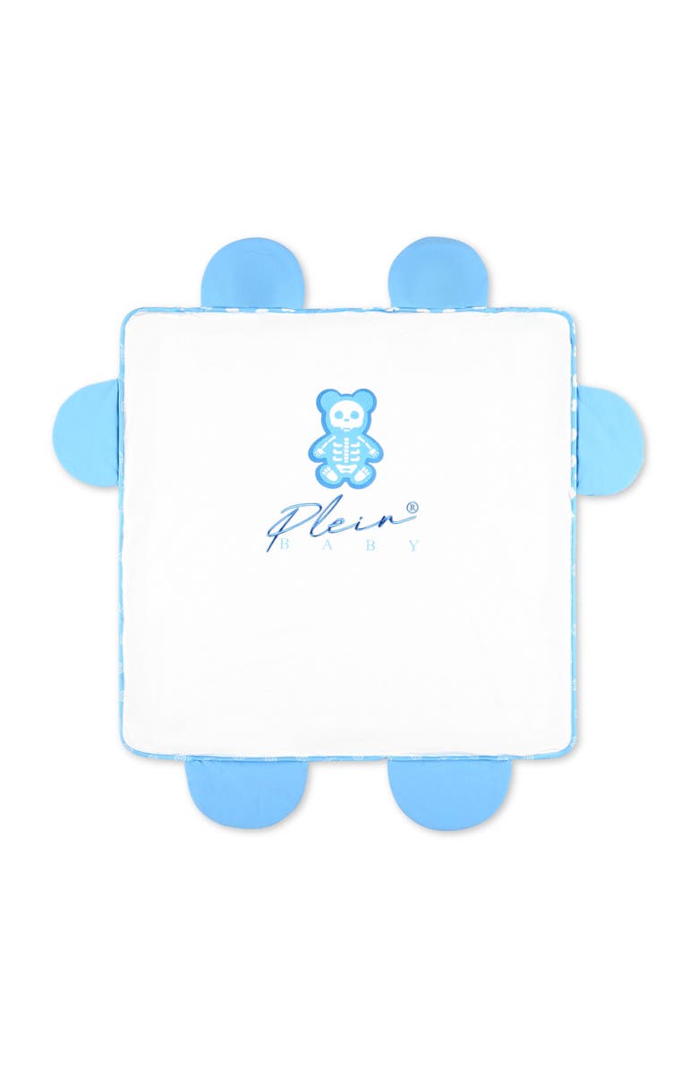 PHILIPP PLEIN Plein Kids Baby Blanket D, Main, color, Lightblue