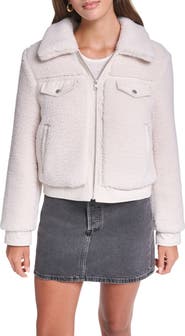 Levi's Fleece & Denim Bomber Jacket