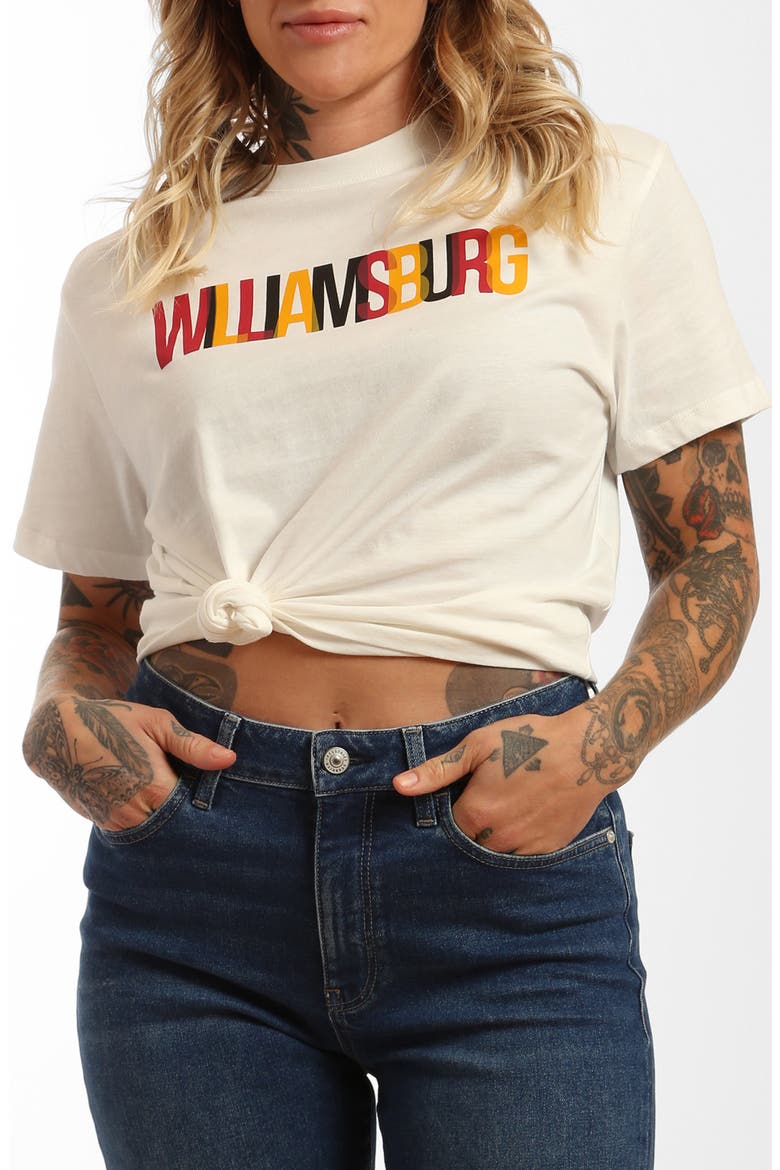 Williamsburg Cotton Graphic T-Shirt, Main, color, ANTIQUE WHITE