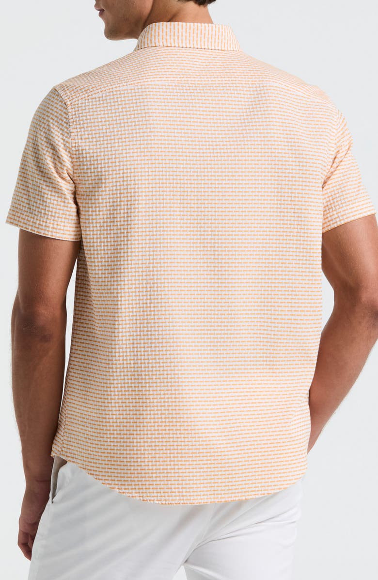 Original Penguin Textured Cotton Short Sleeve Button-Down Shirt, Alternate, color, 