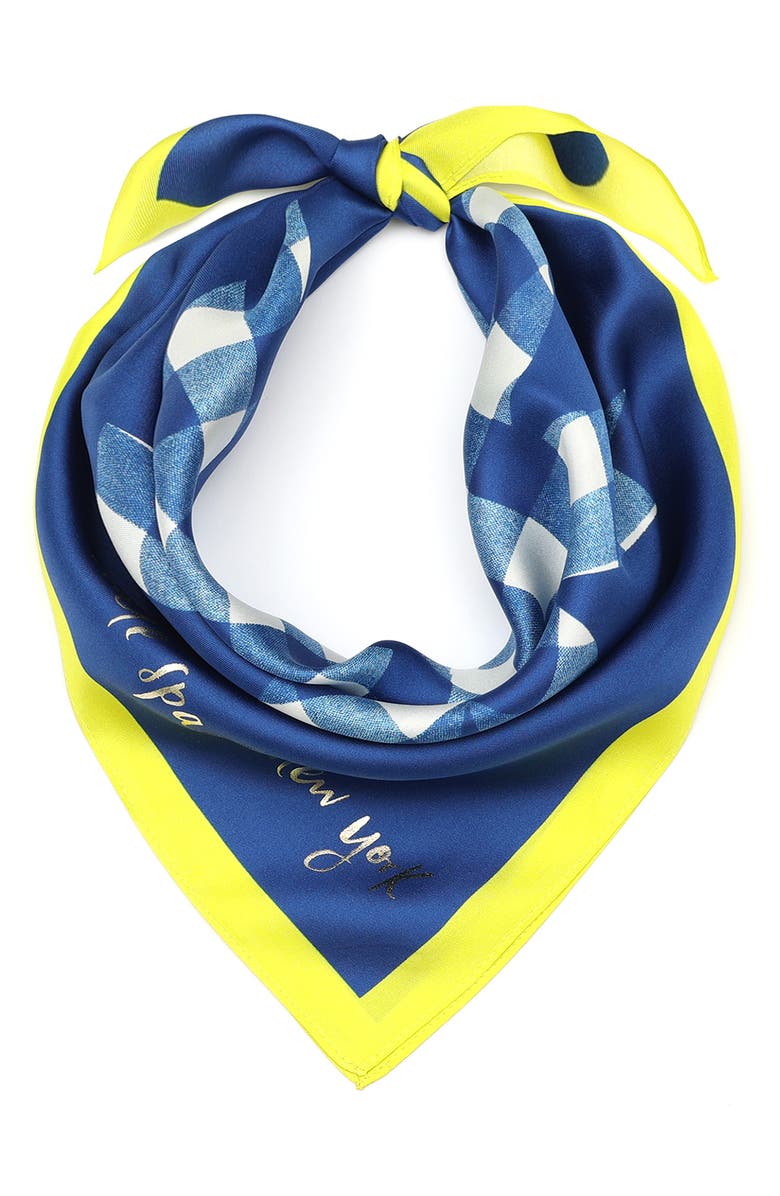 Kate Spade New York gingham daisy silk bandana | Nordstrom display picture 2