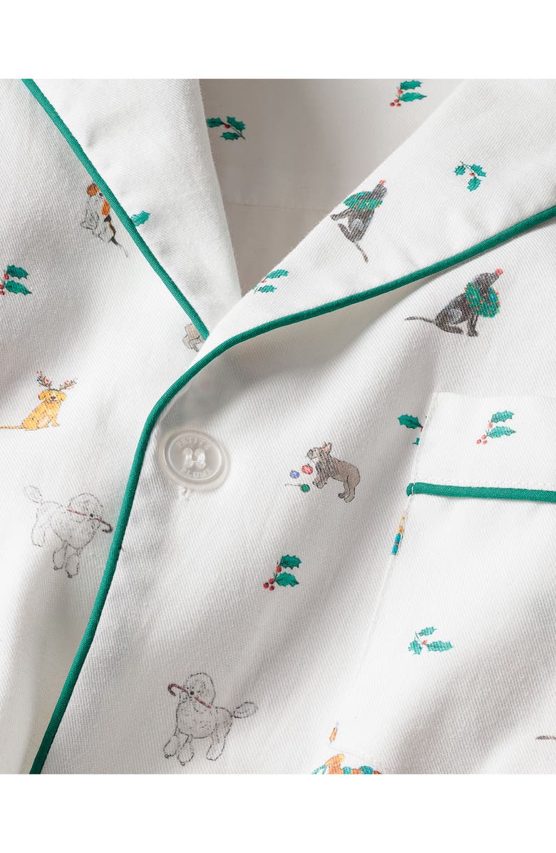 Petite Plume Jingle Paws Cotton Pajamas, Alternate, color, 