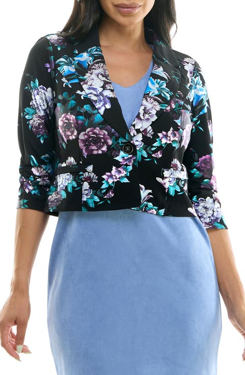 Cropped Single Button Bolero