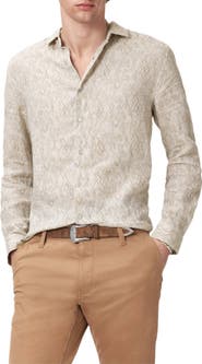 John Varvatos Thompsom Linen Button-Up Shirt