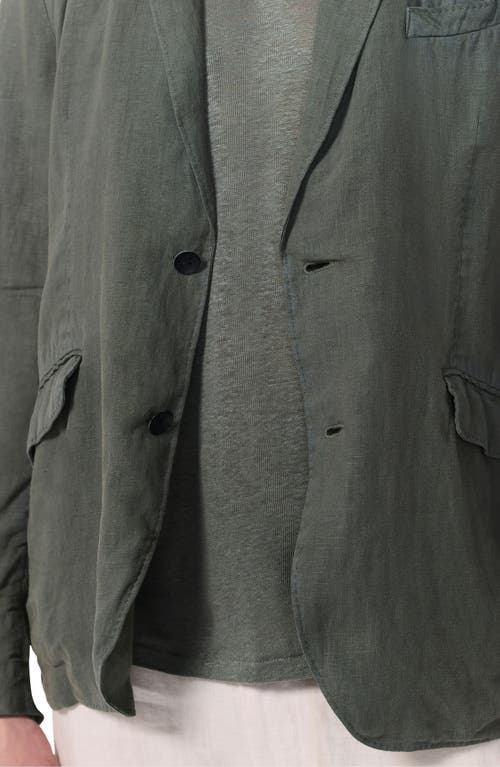 Rag & Bone Butler Patch Pocket Linen Sport Coat In Green