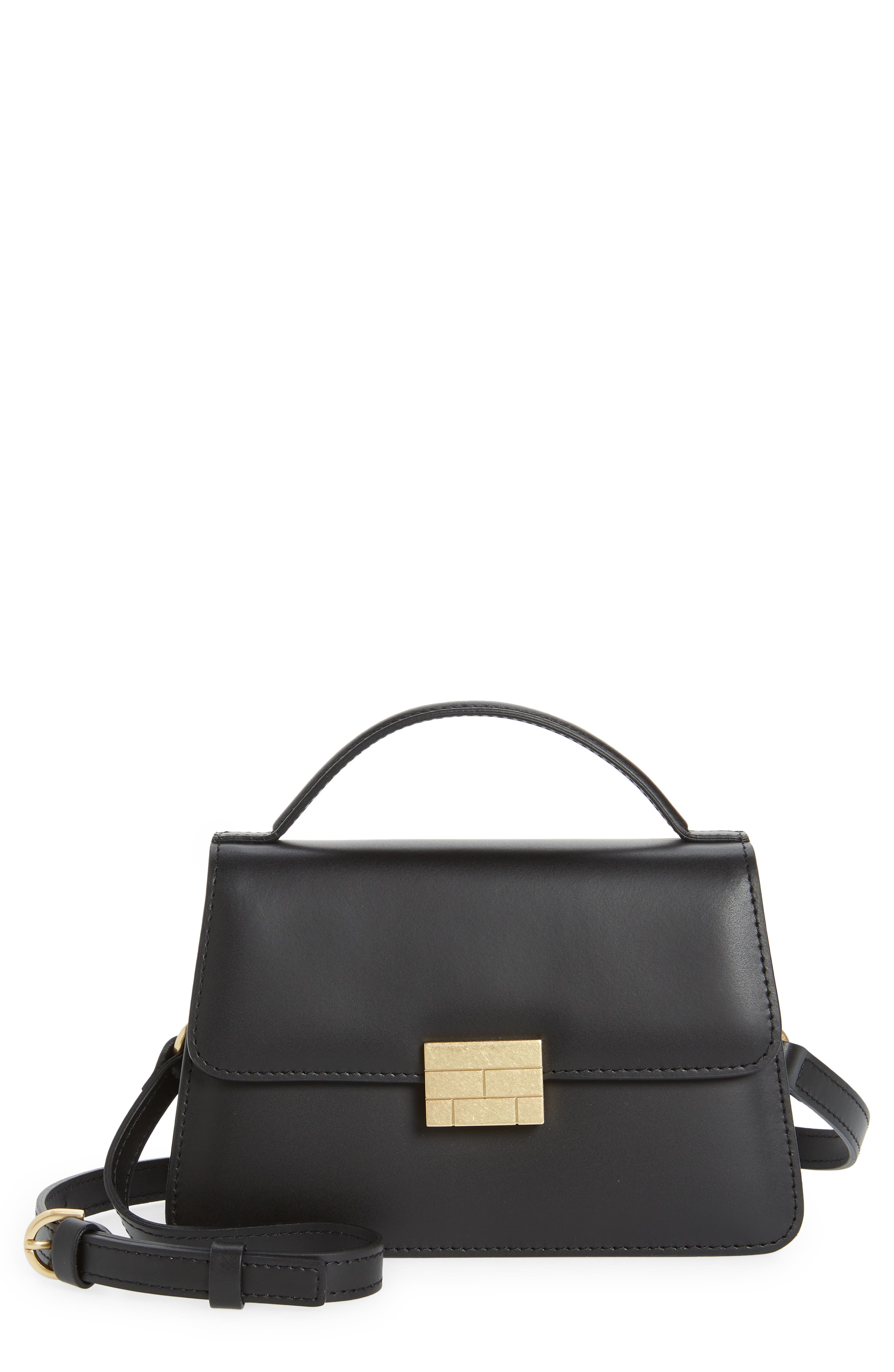 FRAME Le Signature Small Leather Crossbody Bag, Main, color, 