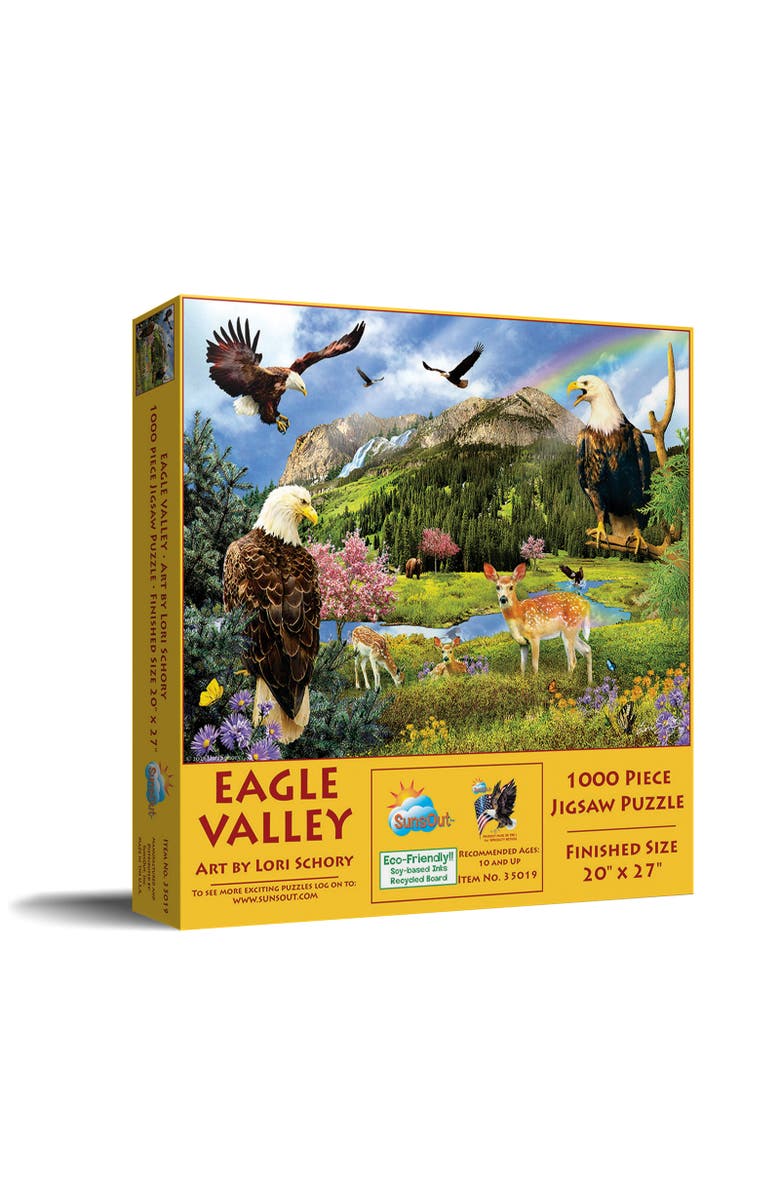 Sunsout Eagle Valley 1000 piece Jigsaw Puzzle for Adults, Main, color, Multicolor