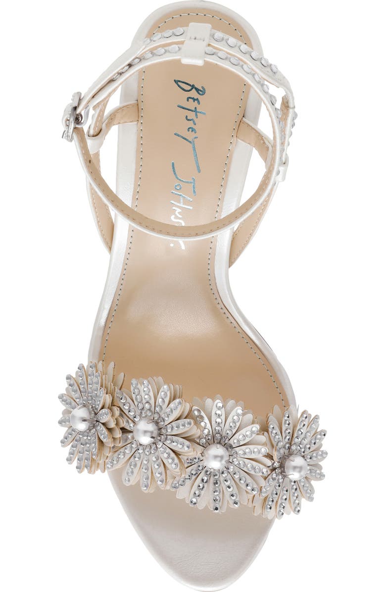 Betsey Johnson Mylee Ankle Strap Sandal, Alternate, color, Ivory