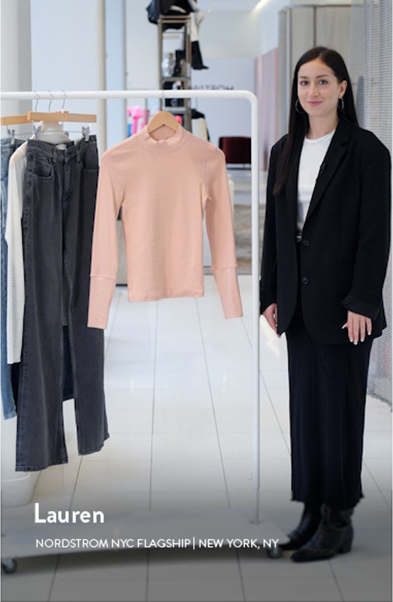 The Rickie Mock Neck Long Sleeve Top, sales video thumbnail