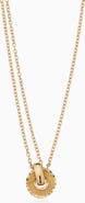 Oradina 14K Yellow Gold Icon Pendant Necklace