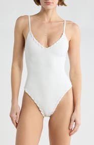 Good American Whip Stitch One-Piece Swimsuit