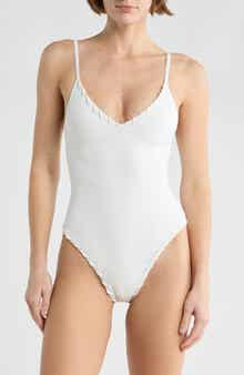Good American Whip Stitch One-Piece Swimsuit