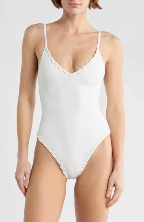 Good American Whip Stitch One-Piece Swimsuit