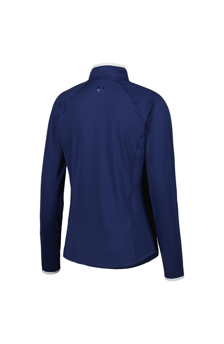 Under Armour Women's Under Armour Navy Wells Fargo Championship T2 Green Raglan Quarter-Zip Top, Alternate, color, Navy