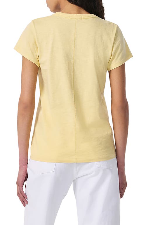 Rag & Bone The Slub Organic Pima Cotton T-shirt In Yellow