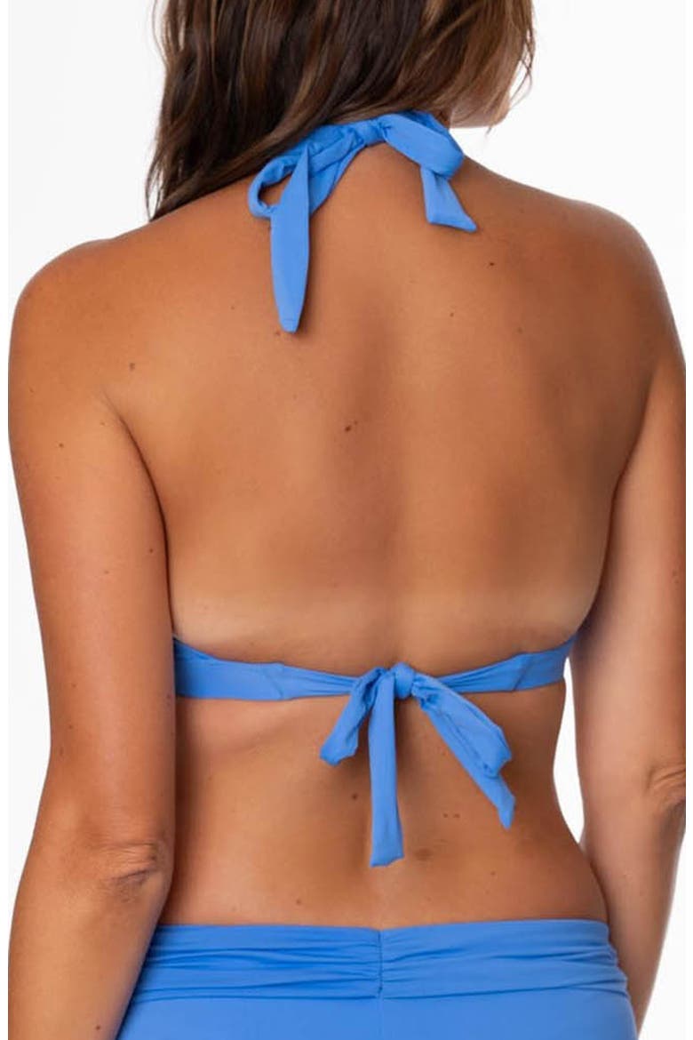Amy Halter Bikini Top, Alternate, color, CORNFLOWER