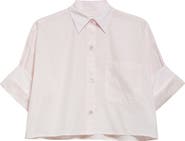 TWP Next Ex Cotton Crop Button-Up Shirt