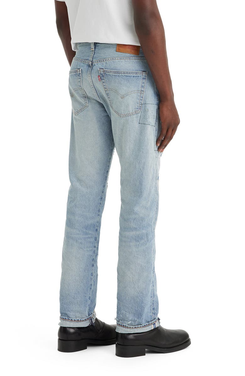 Levi's<sup>®</sup> 501<sup>®</sup> Patchwork Straight Leg Jeans, Alternate, color,