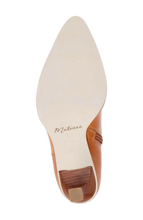 Matisse Ilana Pointed Toe Bootie In Brown