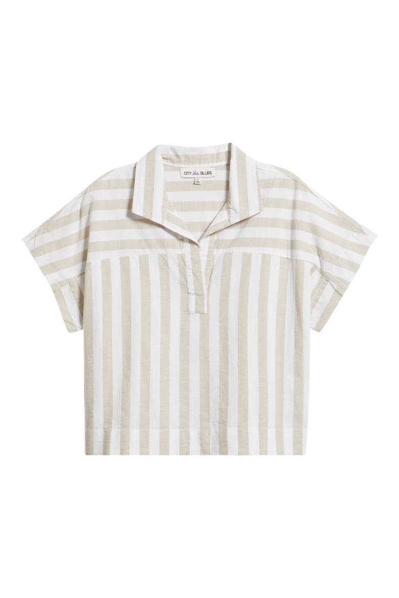 Relaxed Stripe Shirt, Alternate, color, SAND