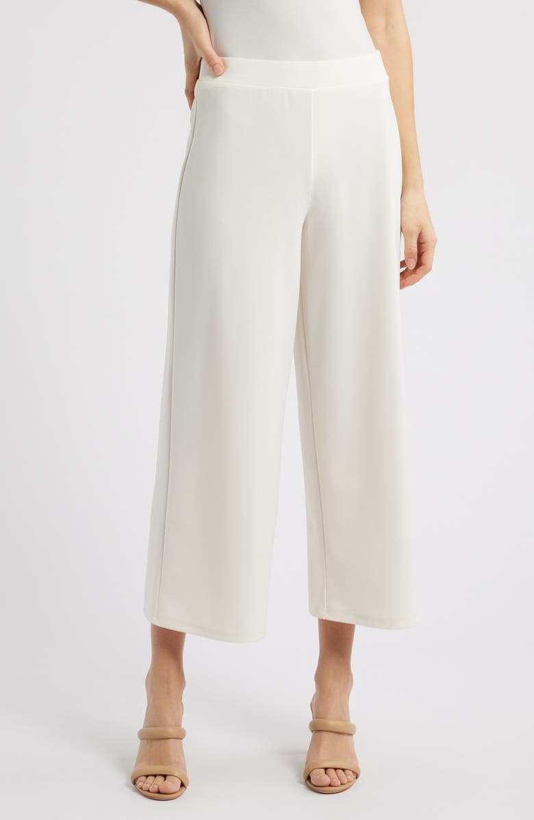 Anne Klein Crop Palazzo Pants, Main, color, 