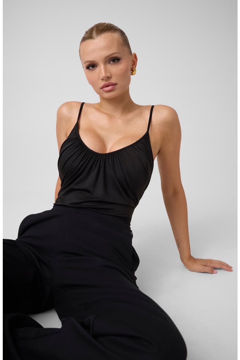 Ezme Sleeveless Bodysuit, Alternate, color, JBLACK-BLACK