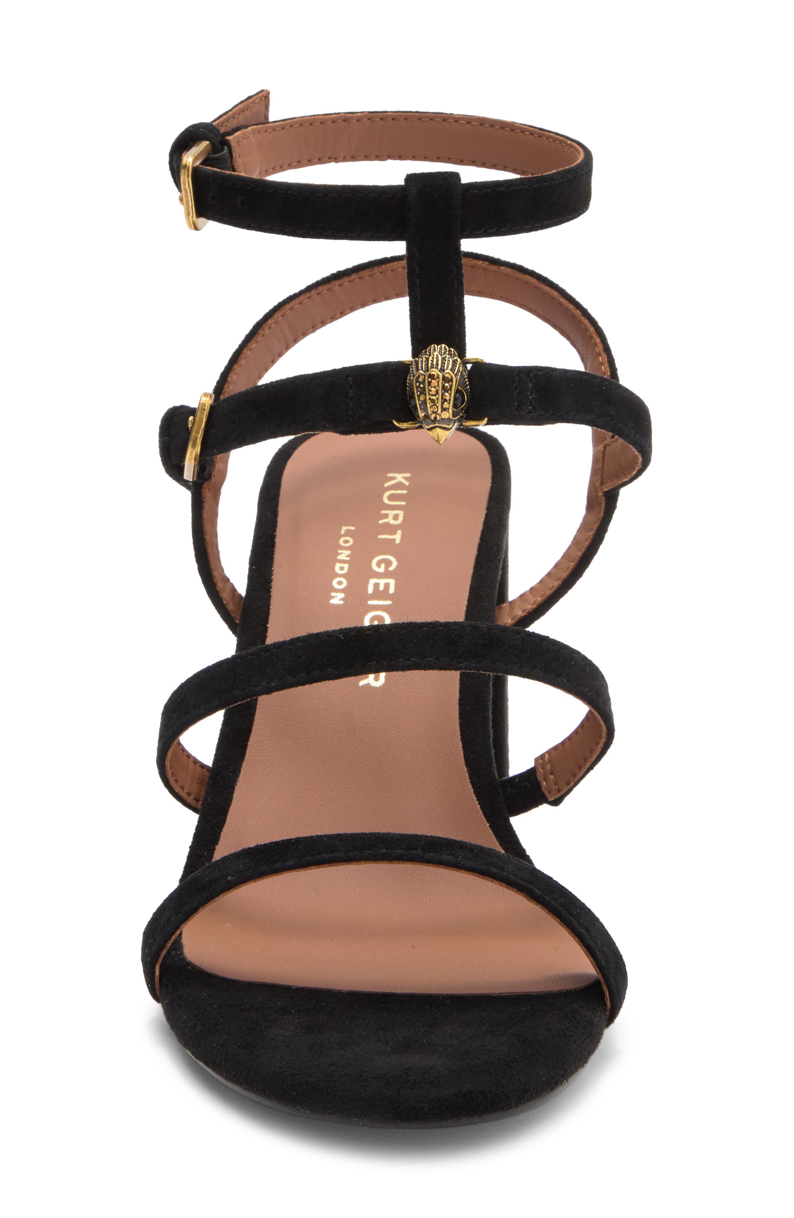 Kurt Geiger London Hampton Gladiator Sandal, Alternate, color, Black