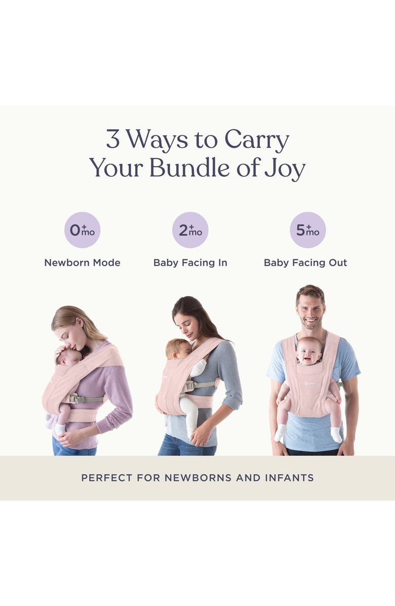 ERGObaby Embrace Baby Carrier, Alternate, color, Blush Pink