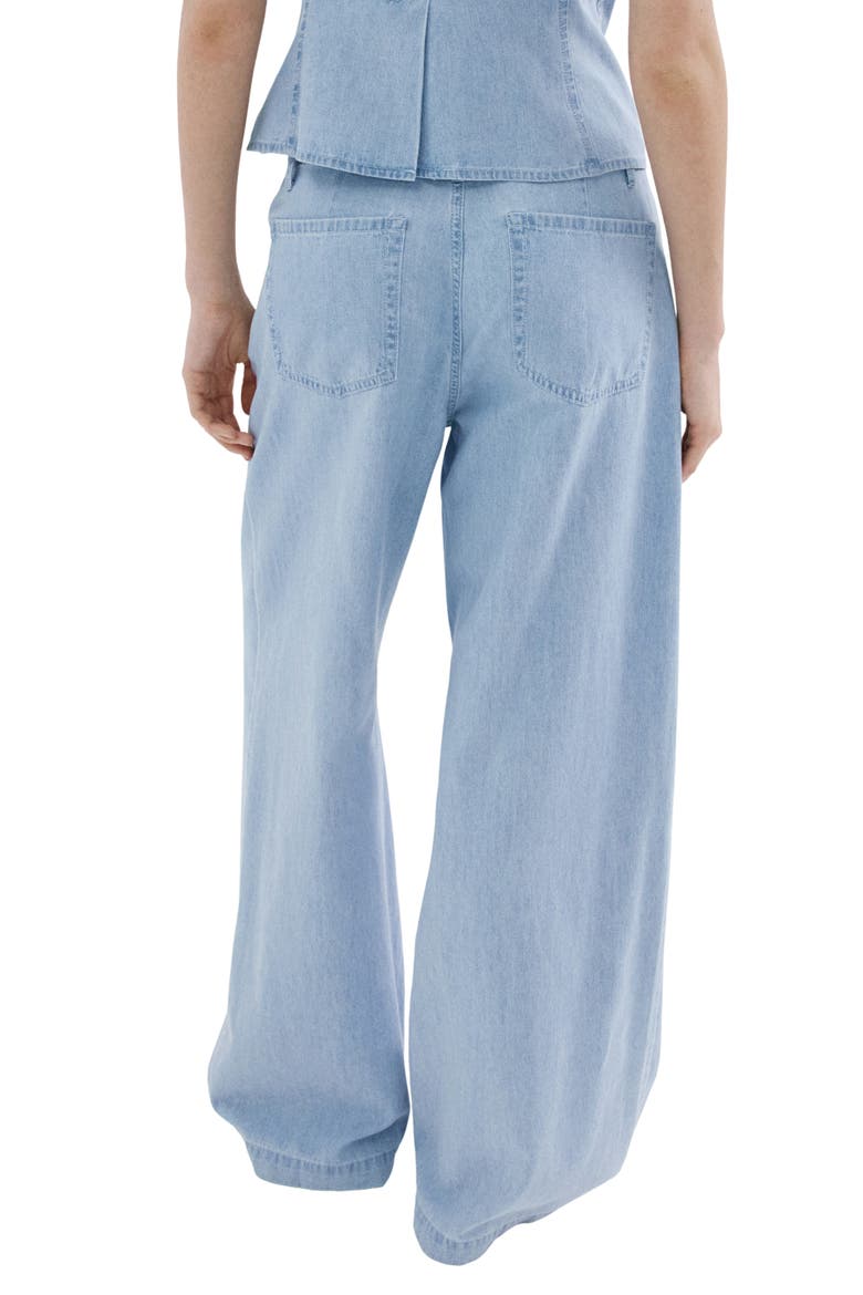 Mid Rise Wide Leg Jeans, Alternate, color, LIGHT BLUE