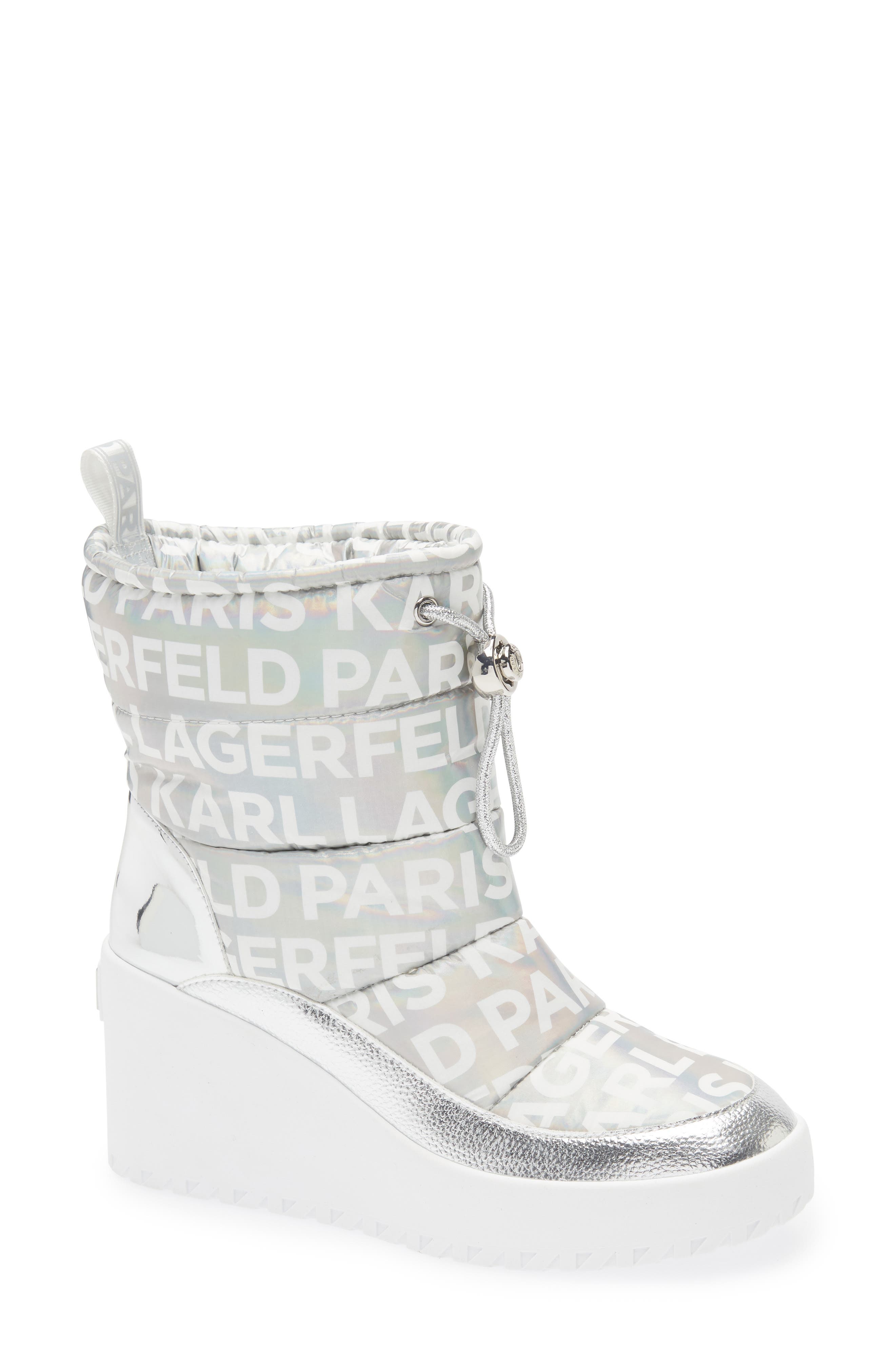 KARL LAGERFELD PARIS Bronwyn Wedge Boot