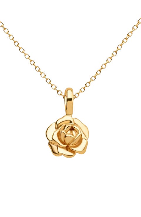 Birth Flower Charm Necklace