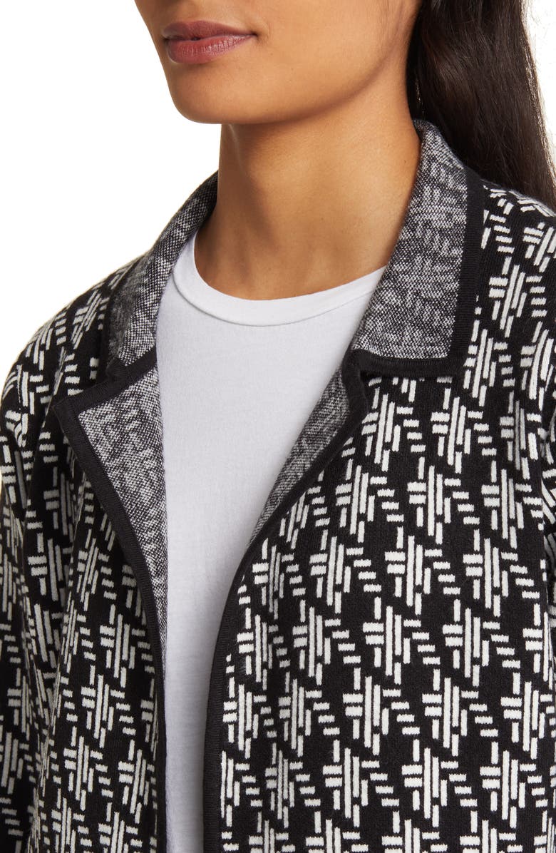 Hatley Broken Houndstooth Sweater Blazer, Alternate, color, 