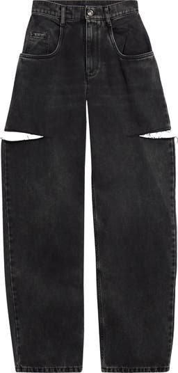 Maison Margiela 国内買付 SIDE CUT DENIM Maison Margiela Ripped Side Cutout Jeans | Nordstrom