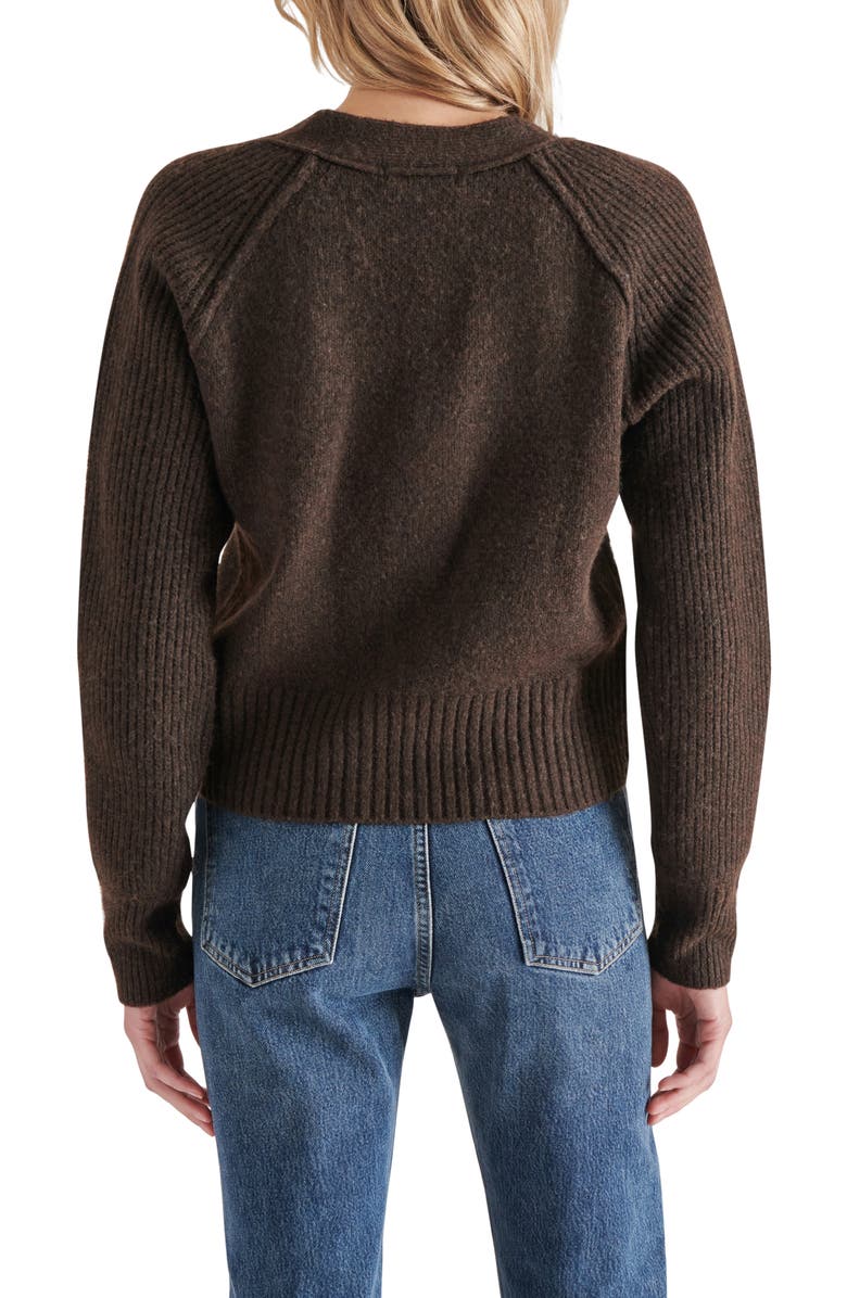 Steve Madden Beckie V-Neck Cardigan, Alternate, color, 