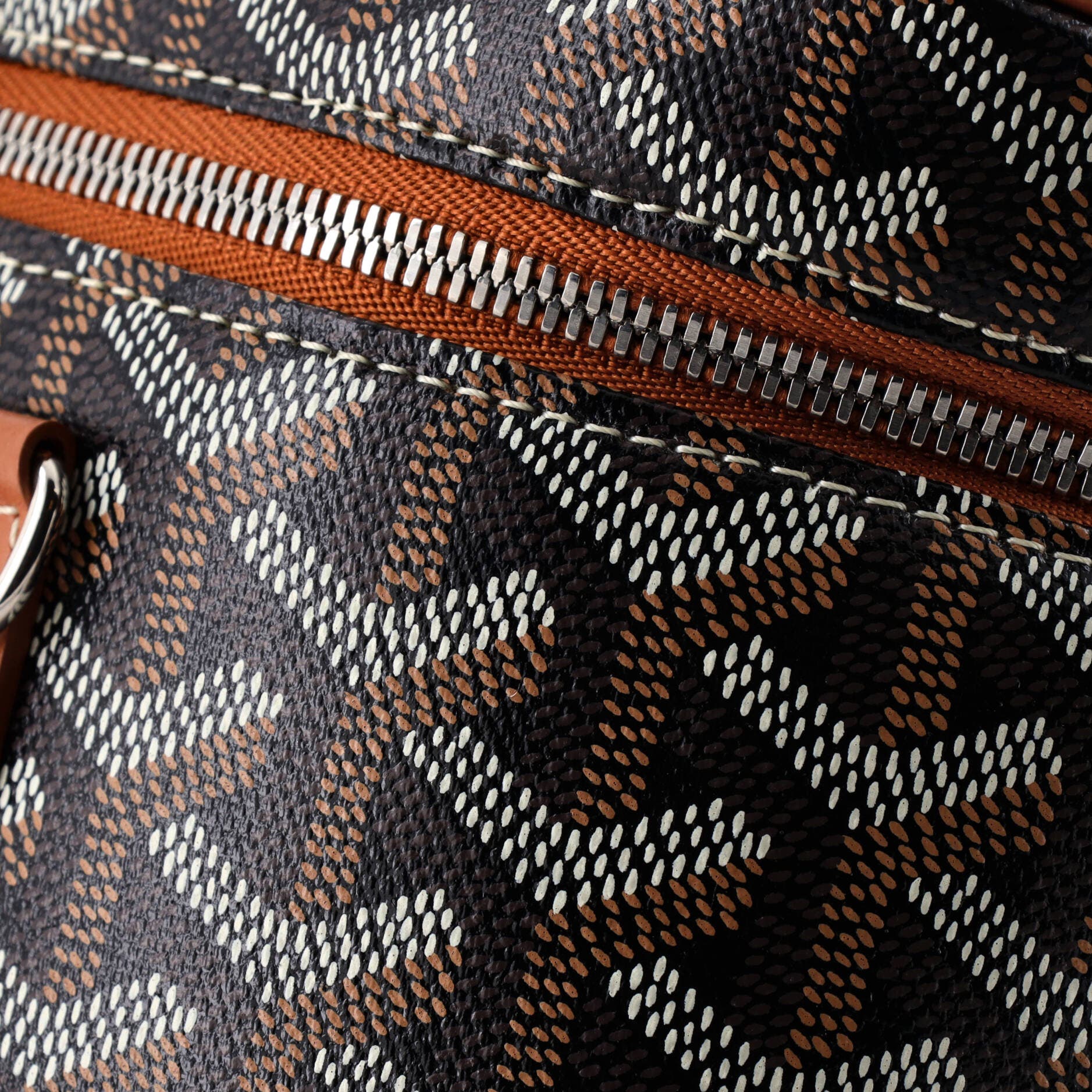 Pre-Owned Goyard Muse Vanity Case Coated Canvas, Alternate, color, Black