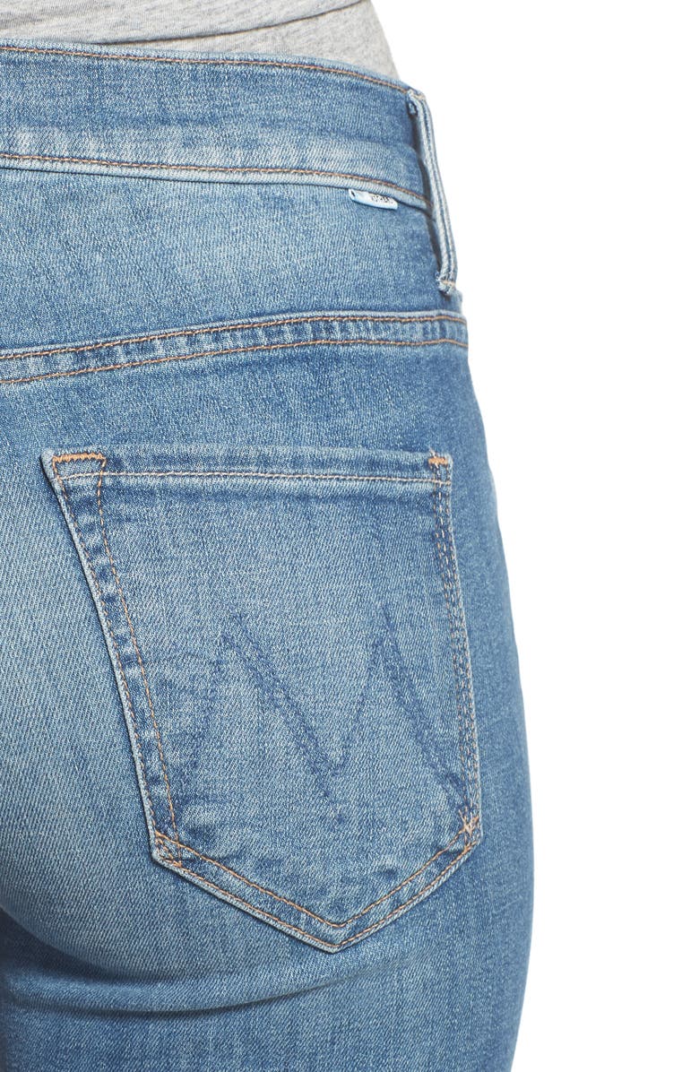 MOTHER The Insider High Waist Ankle Bootcut Jeans, Alternate, color,