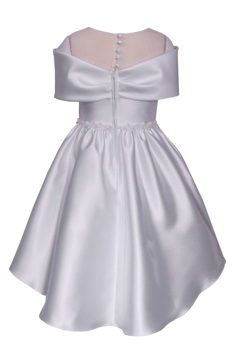 Iris & Ivy Kids' Illusion Neck Communion Dress, Alternate, color, 