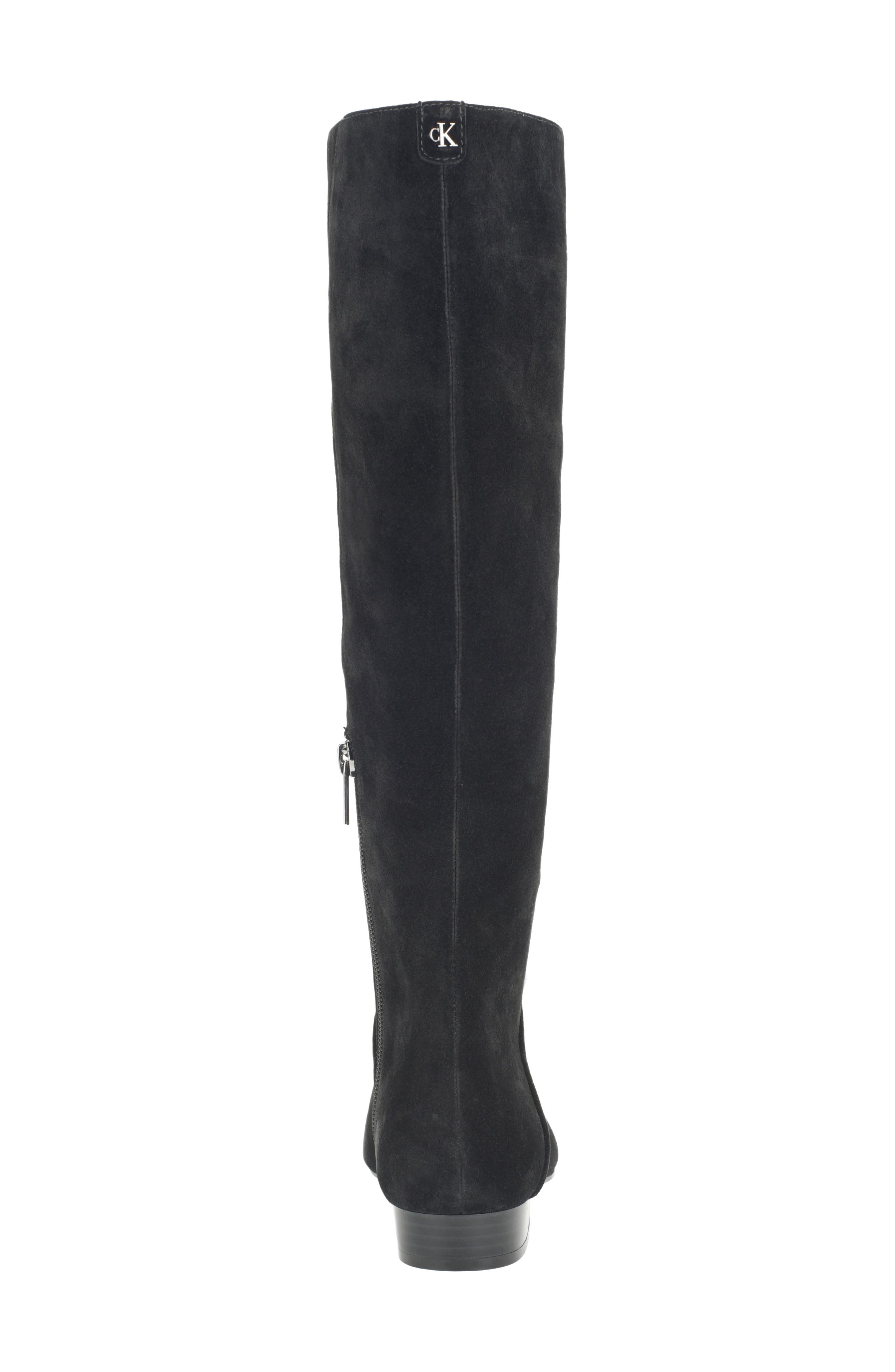 Slona Leather Knee High Boot, Alternate, color, BLACK