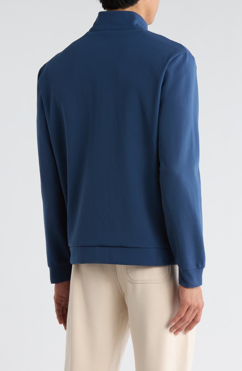 Original Penguin Micro Texture Full Zip Sweatshirt, Alternate, color, Insignia Blue