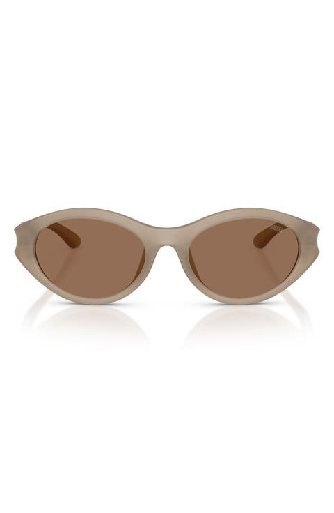 53mm Oval Sunglasses