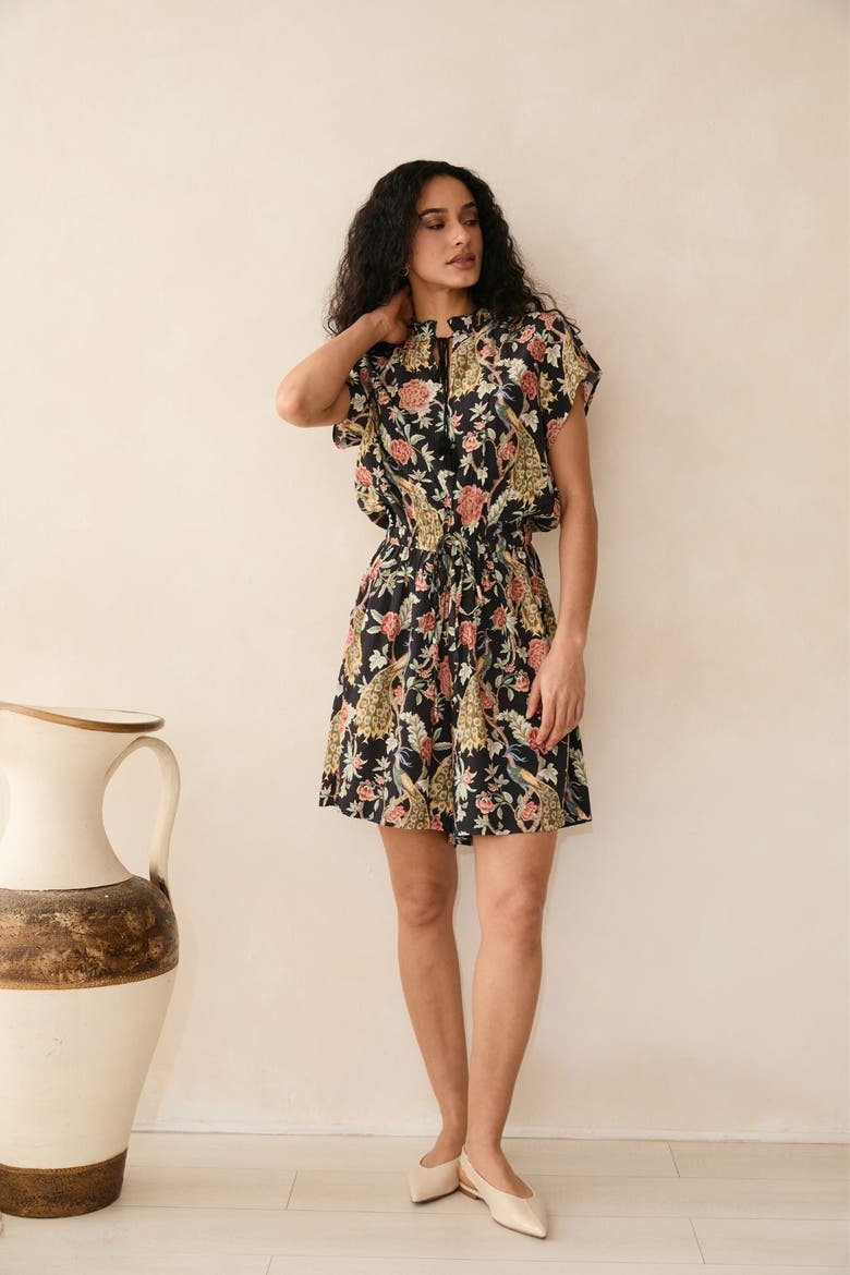 Samara Black Playsuit, Main, color, Black