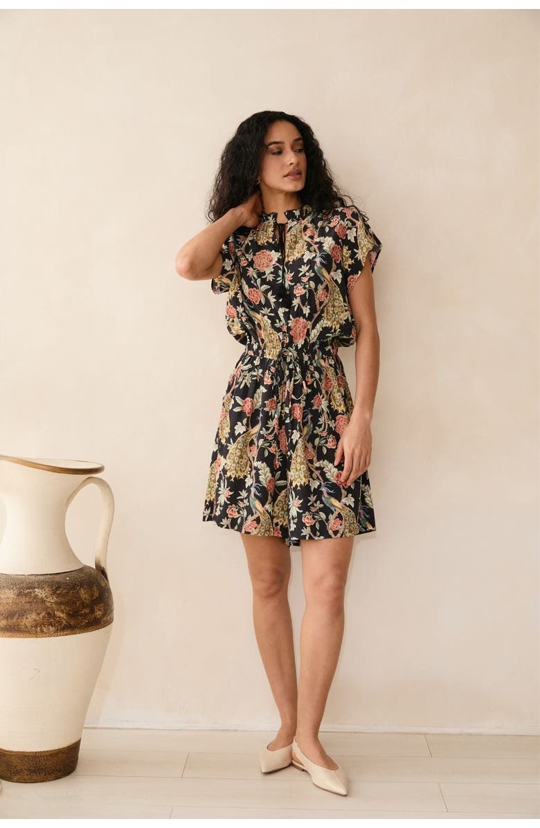 RAISHMA Samara Black Playsuit, Main, color, Black